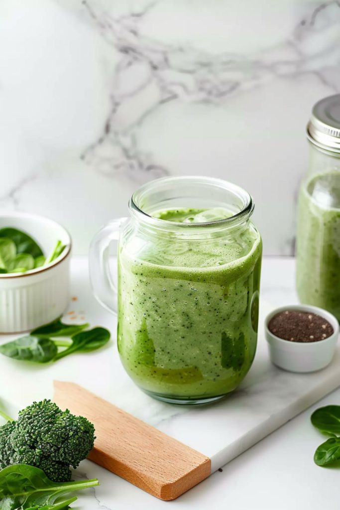 Smoothie brocoli et épinard