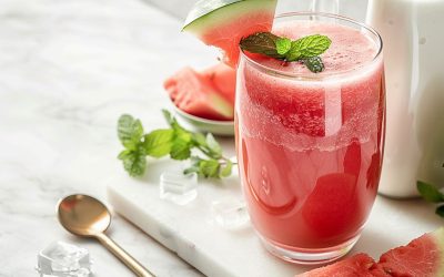 Smoothie pasteque melon collagene