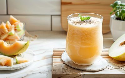 Smoothie pomme melon et collagène