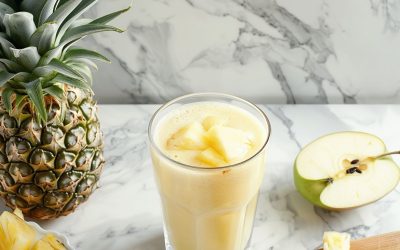Recette smoothie ananas pomme et collagène