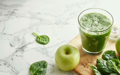 Smoothie épinard pomme et collagène