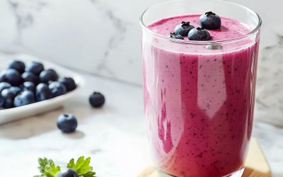 Smoothie myrtille et collagène